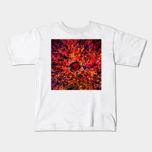 Liver tissue, fluorescence micrograph (C016/8491) Kids T-Shirt